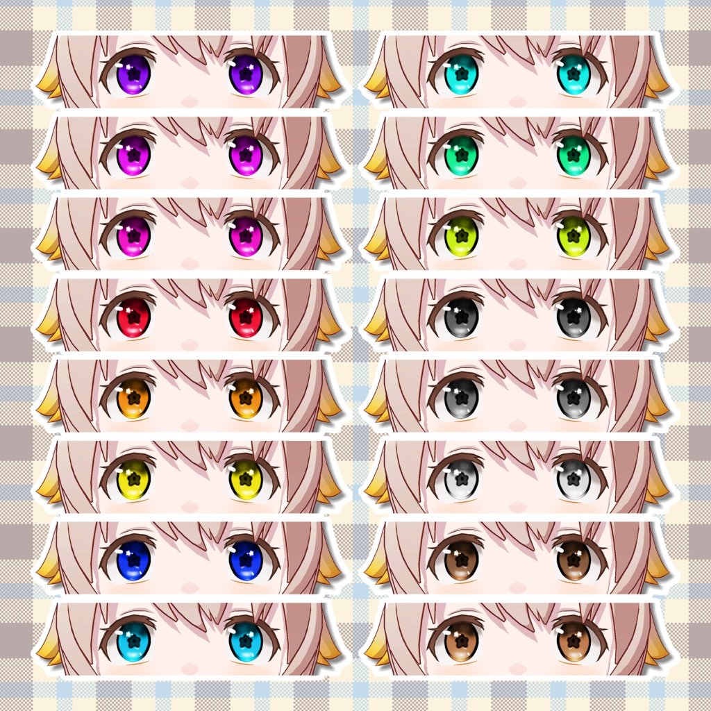 【Free/無料】あきら EyeTexture 3種×16color【あきら専用】