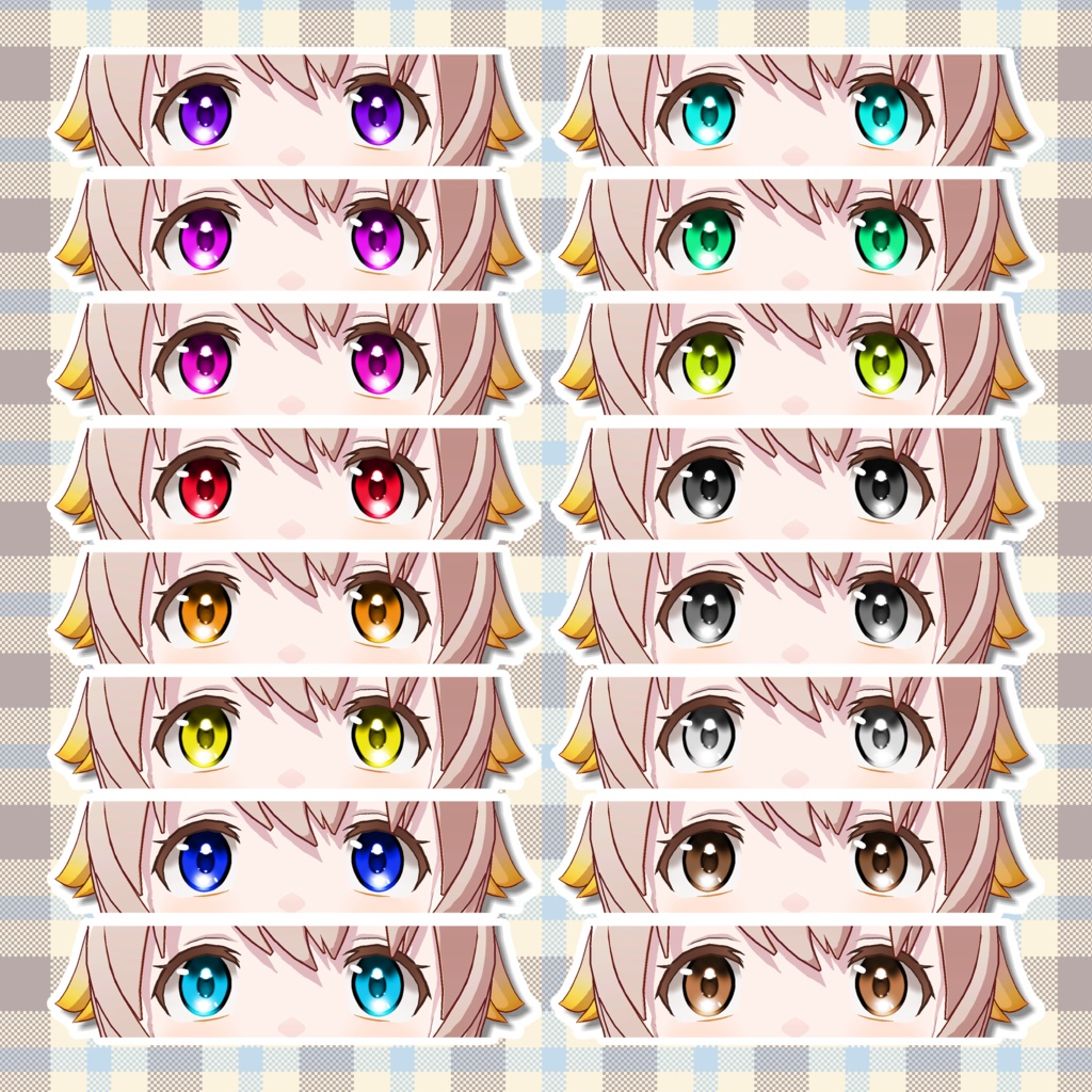 【Free/無料】あきら EyeTexture 3種×16color【あきら専用】