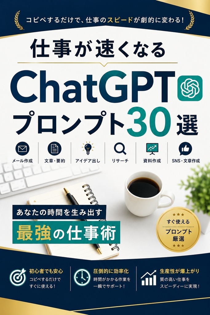 仕事が速くなるChatGPTプロンプト30選｜コピペで使える実用テンプレート集