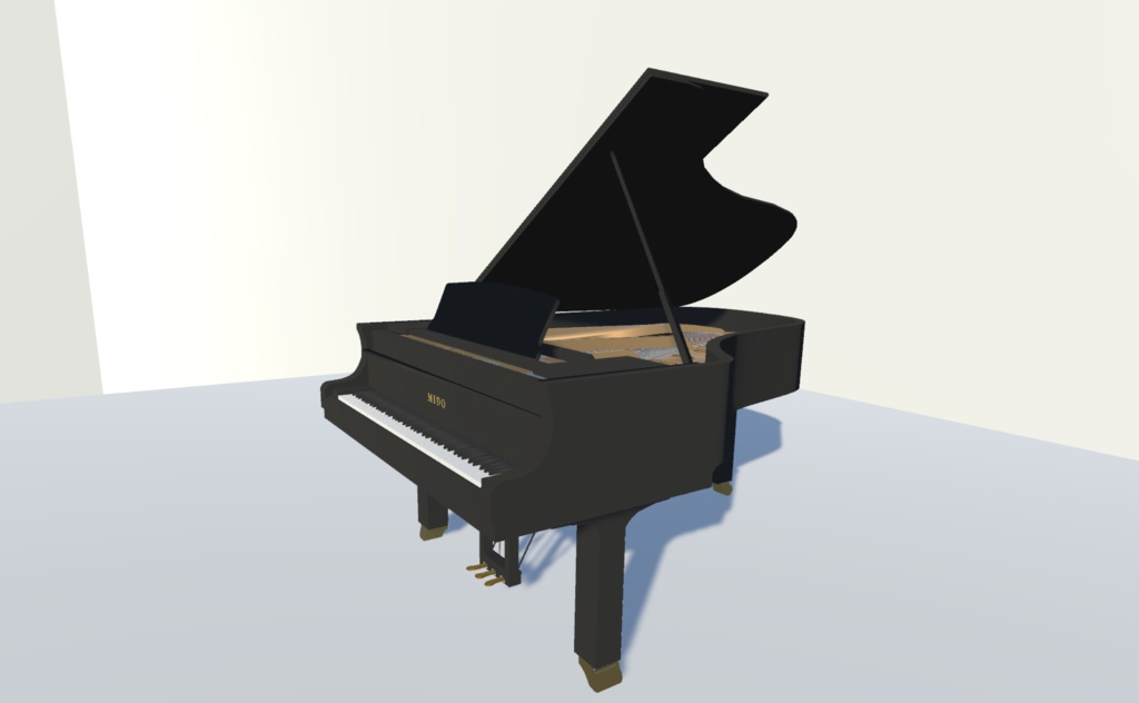 【3Dモデル】Mido's Piano