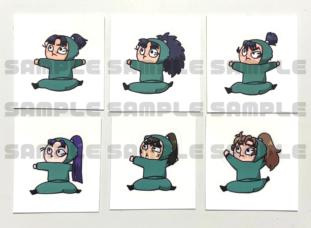 六年生クリアステッカー