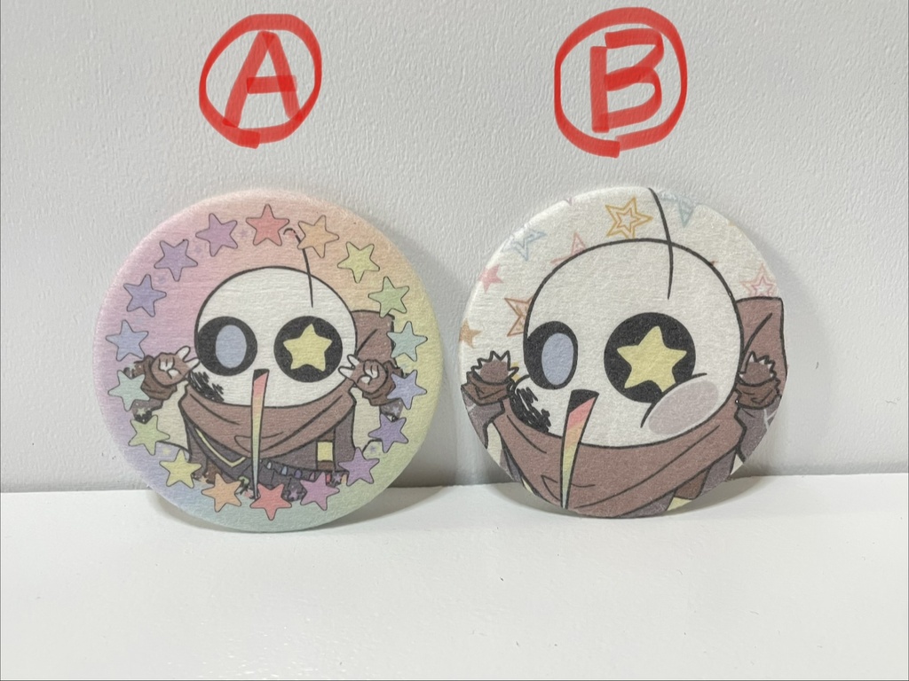 インクソふわ布缶バッチ(2種類)