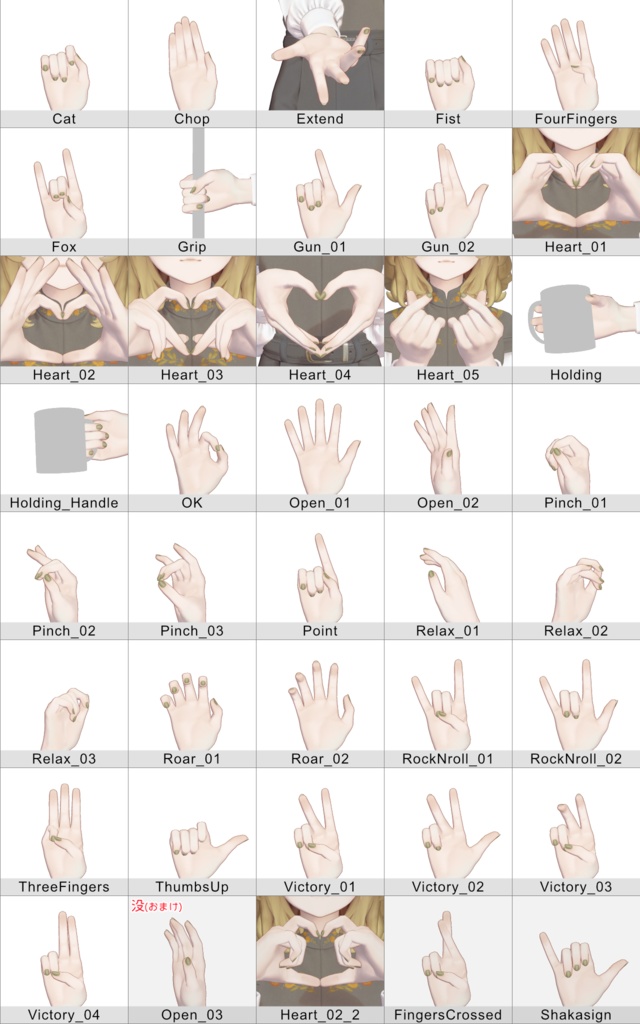 Hand Gesture Set