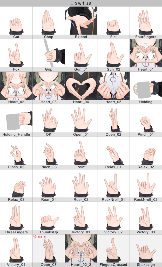 Hand Gesture Set