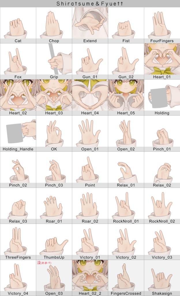 Hand Gesture Set