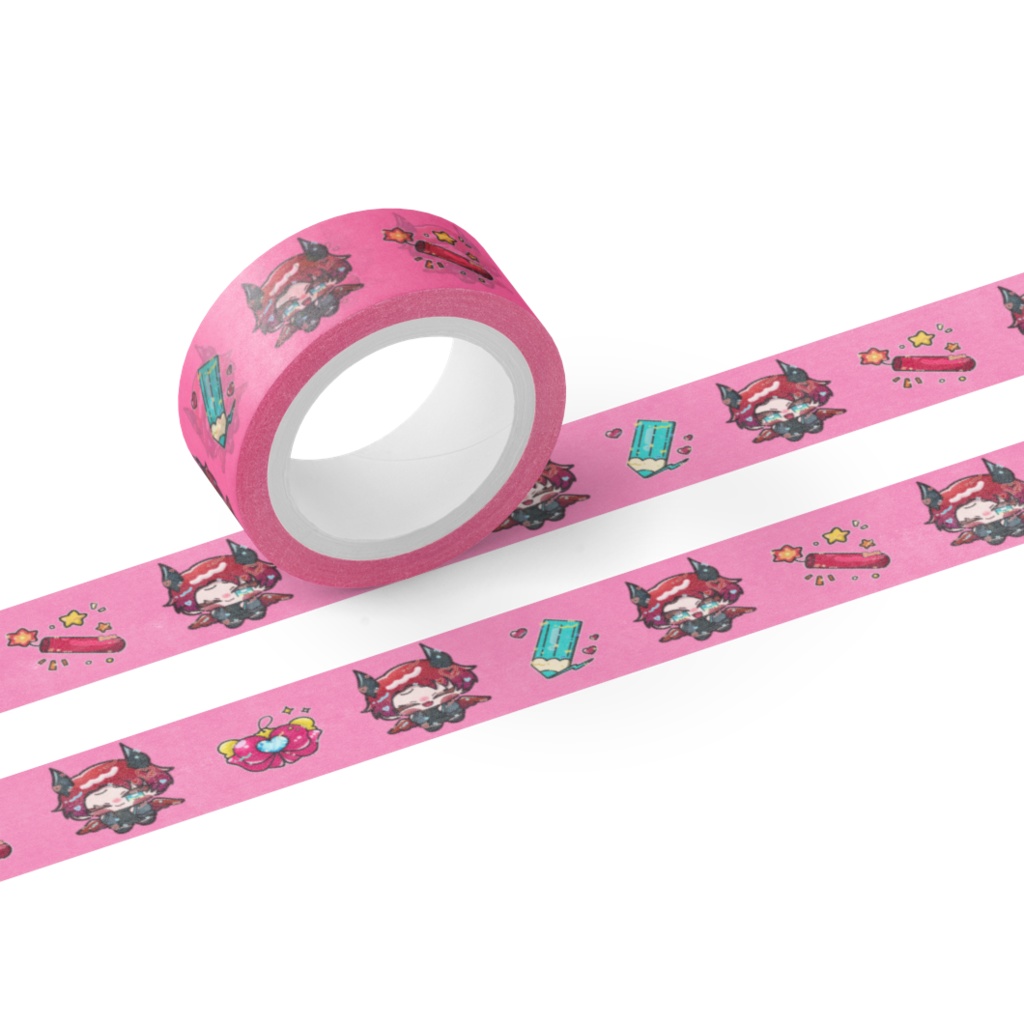 湯葉のマスキングテープ(ピンク)