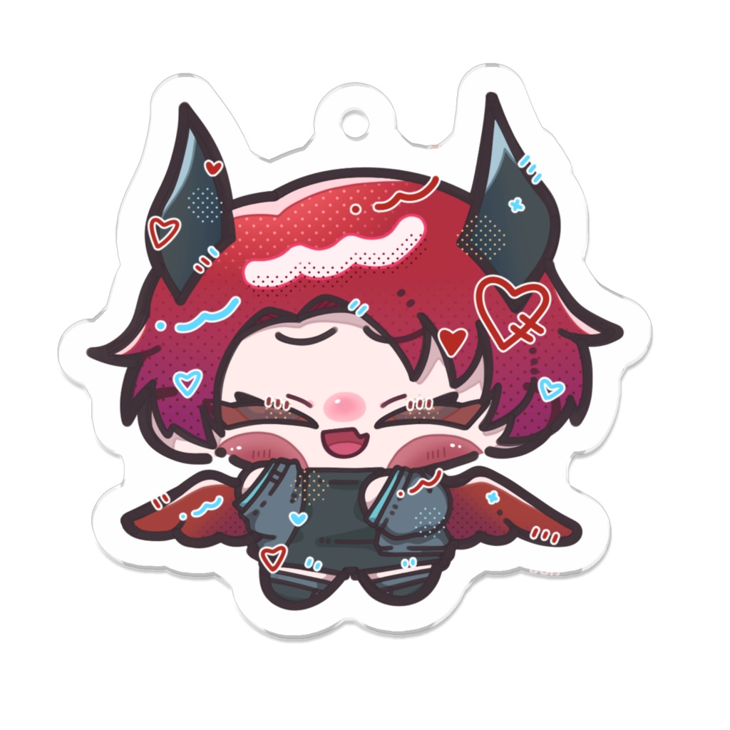 SD湯葉アクキー(にっこり)