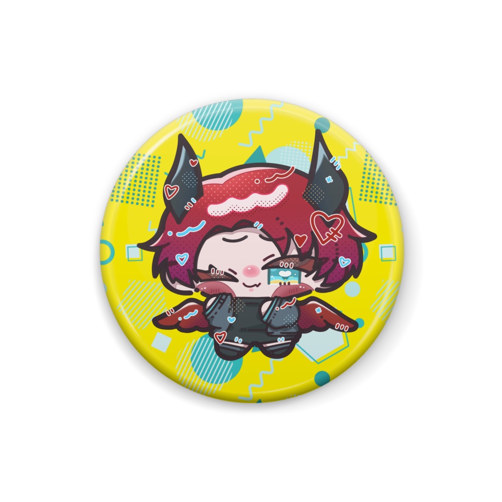 湯葉缶バッジ(ウィンク)