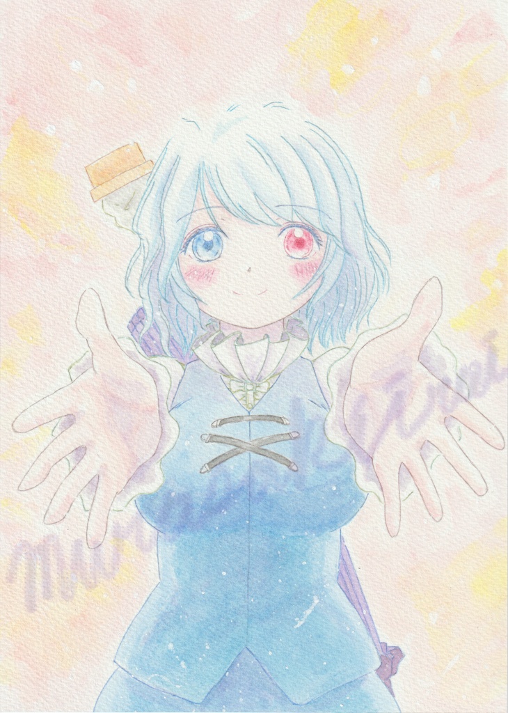 東方project二次創作 多々良小傘 水彩画