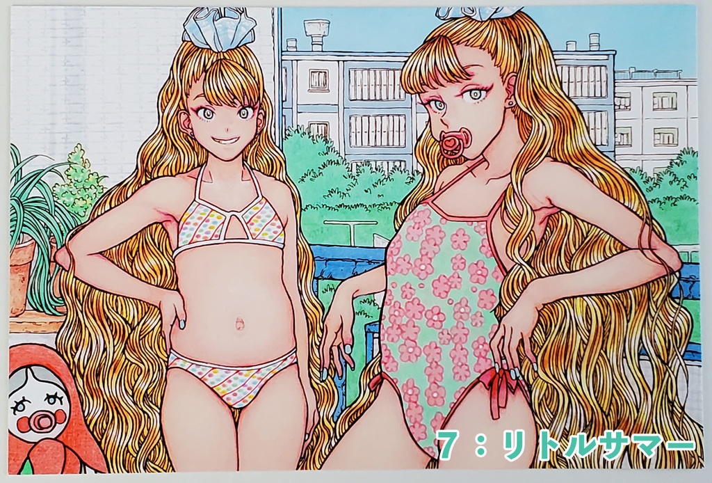 『LongLongHairGirls』ポストカード【B】シリーズ