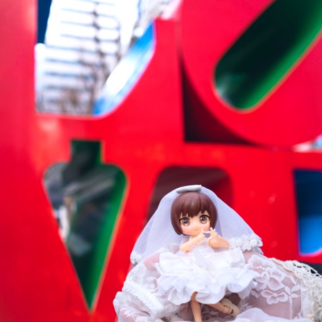 ウェディングロリータドレス+パニエセットパニエ(1/12ドール服 ねんどろいどどーる オビツ11 ymy UFdoll)