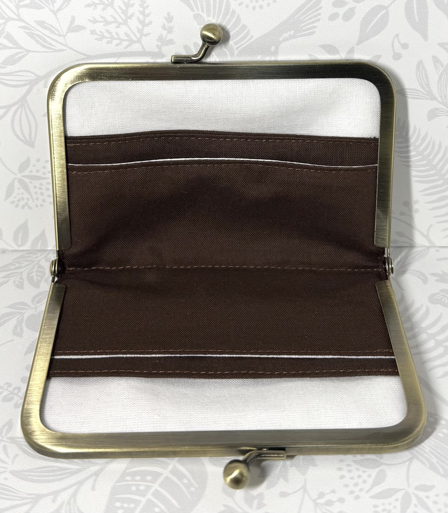 がま口カードケース 珈琲柄