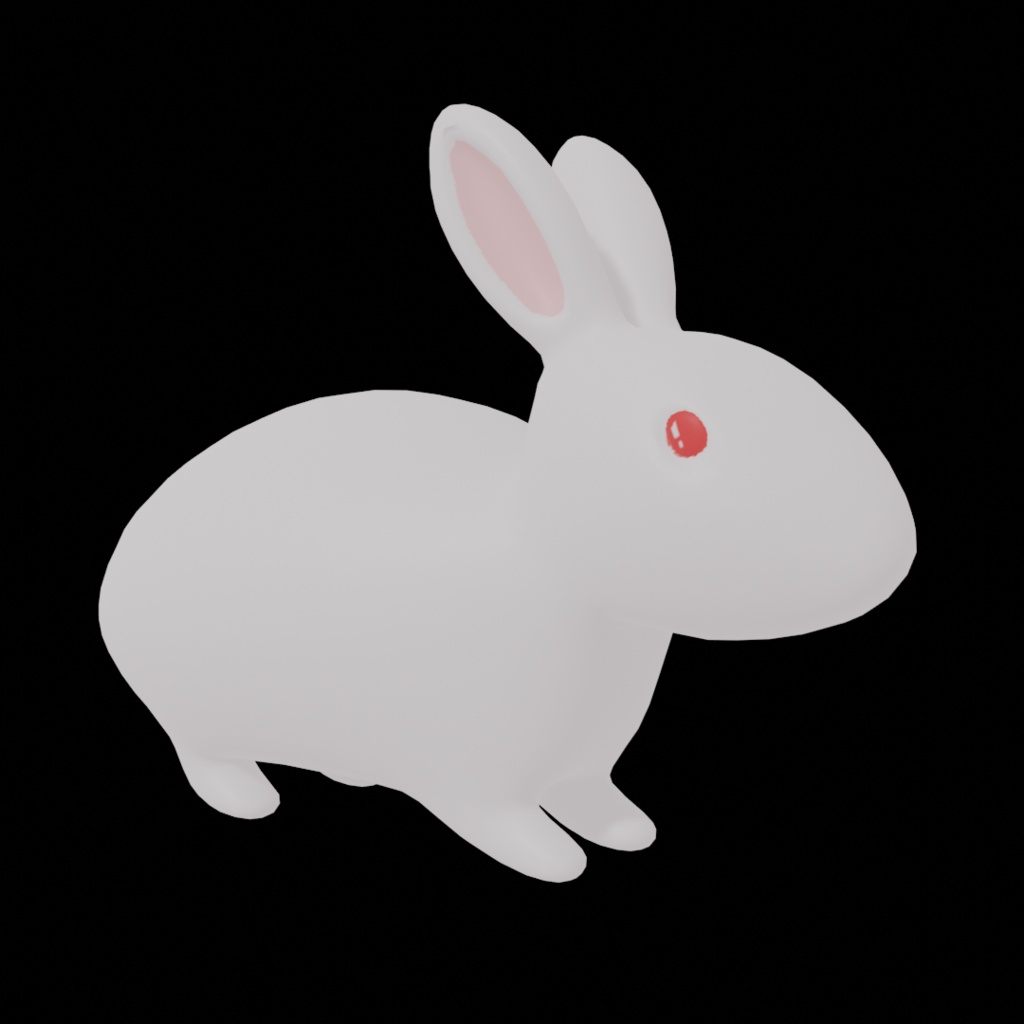 【3Dモデル】4種のうさぎセット