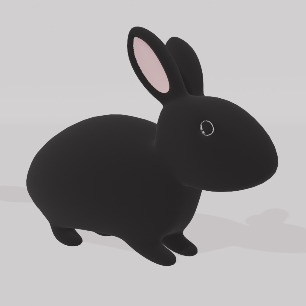 【3Dモデル】4種のうさぎセット