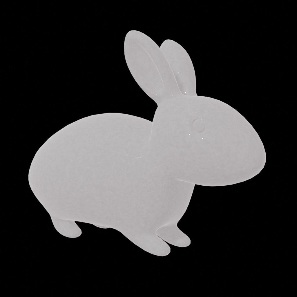 【3Dモデル】4種のうさぎセット