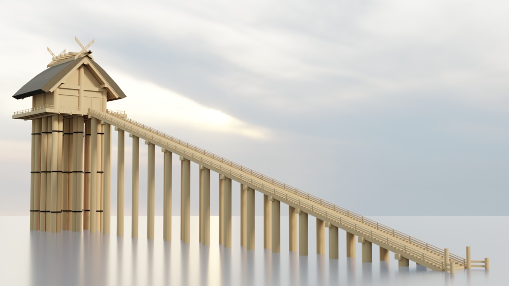【3Dモデル】古代の出雲大社