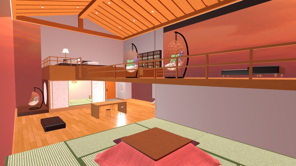 【3Dモデル】冬の隠れ家