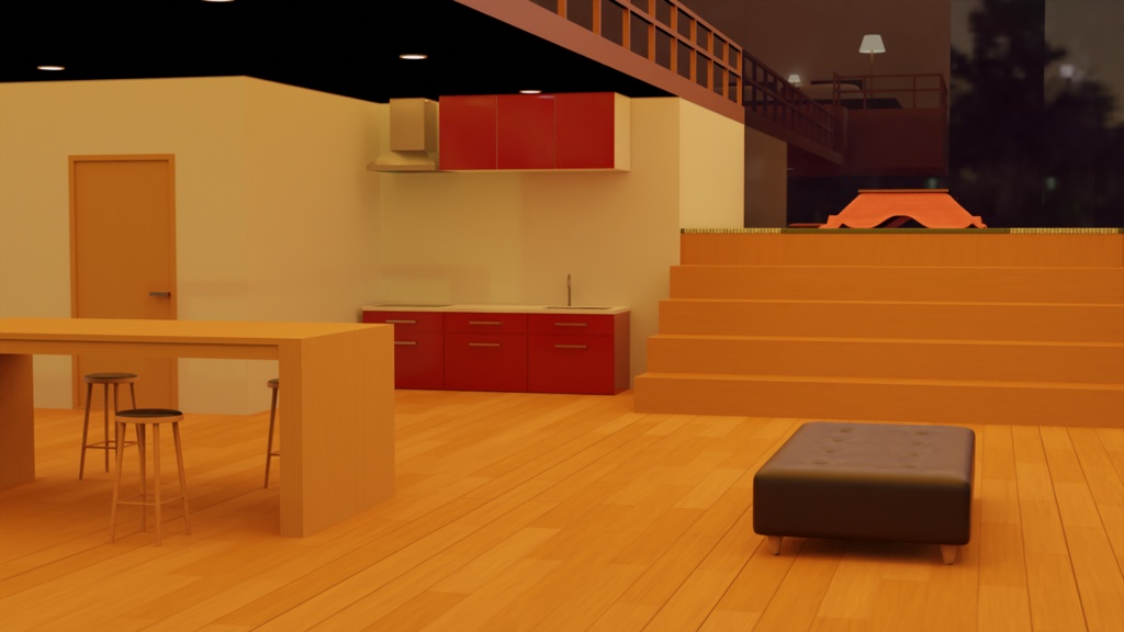 【3Dモデル】冬の隠れ家