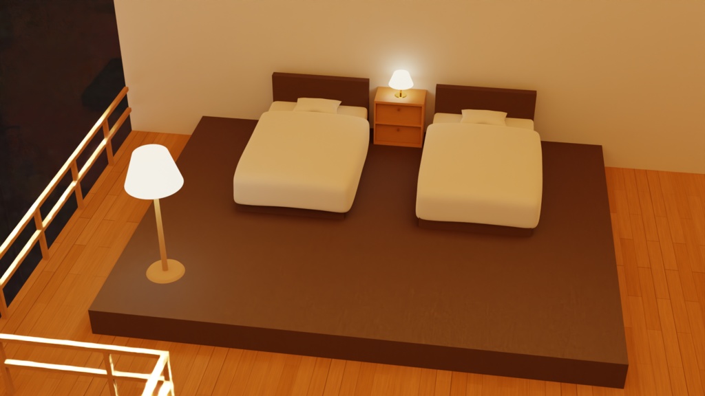 【3Dモデル】冬の隠れ家