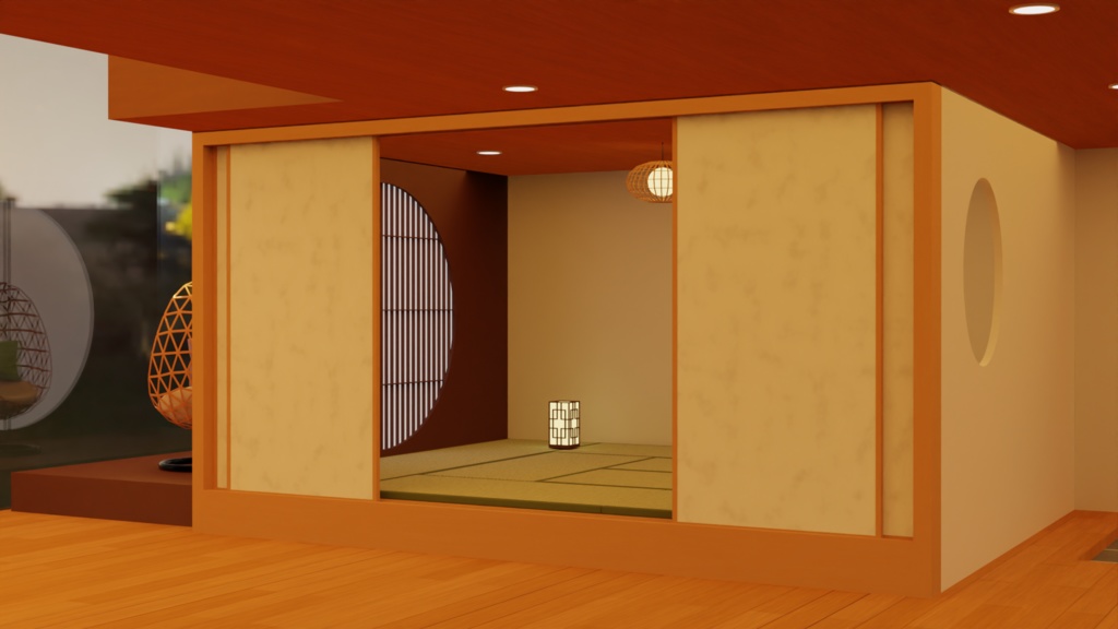 【3Dモデル】冬の隠れ家