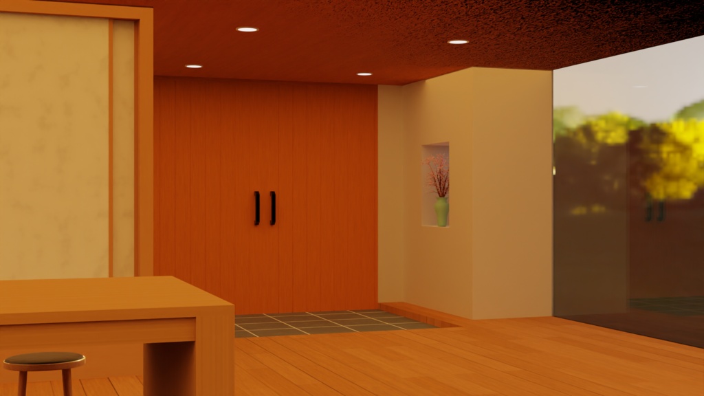 【3Dモデル】冬の隠れ家