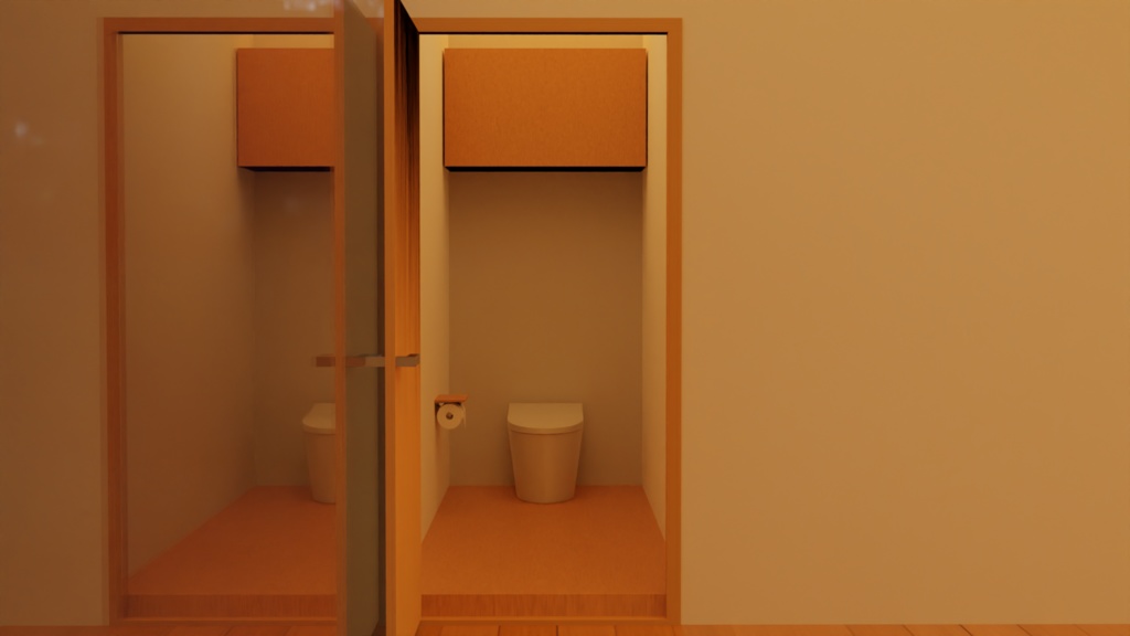 【3Dモデル】冬の隠れ家