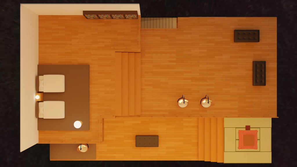 【3Dモデル】冬の隠れ家