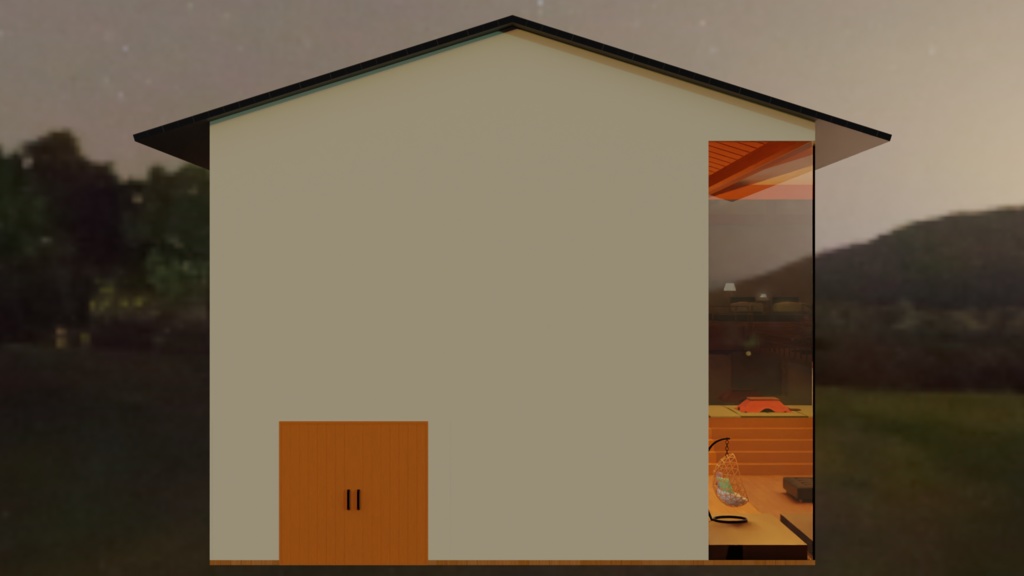 【3Dモデル】冬の隠れ家