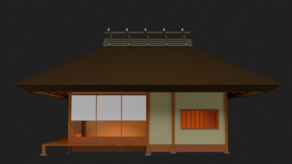 【3Dモデル】草庵