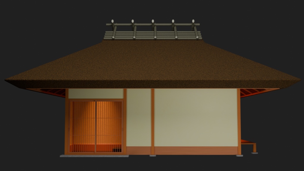 【3Dモデル】草庵