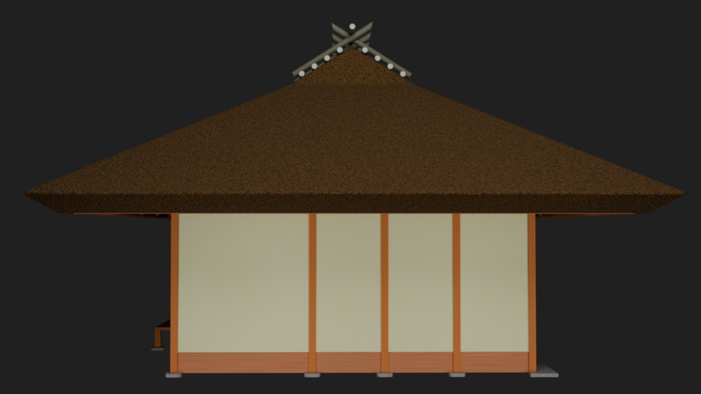 【3Dモデル】草庵