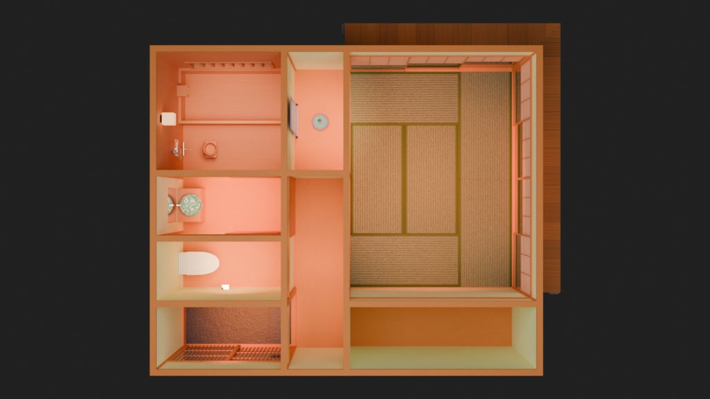 【3Dモデル】草庵