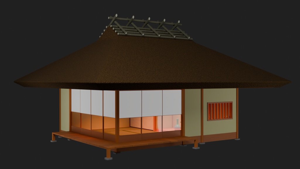 【3Dモデル】草庵