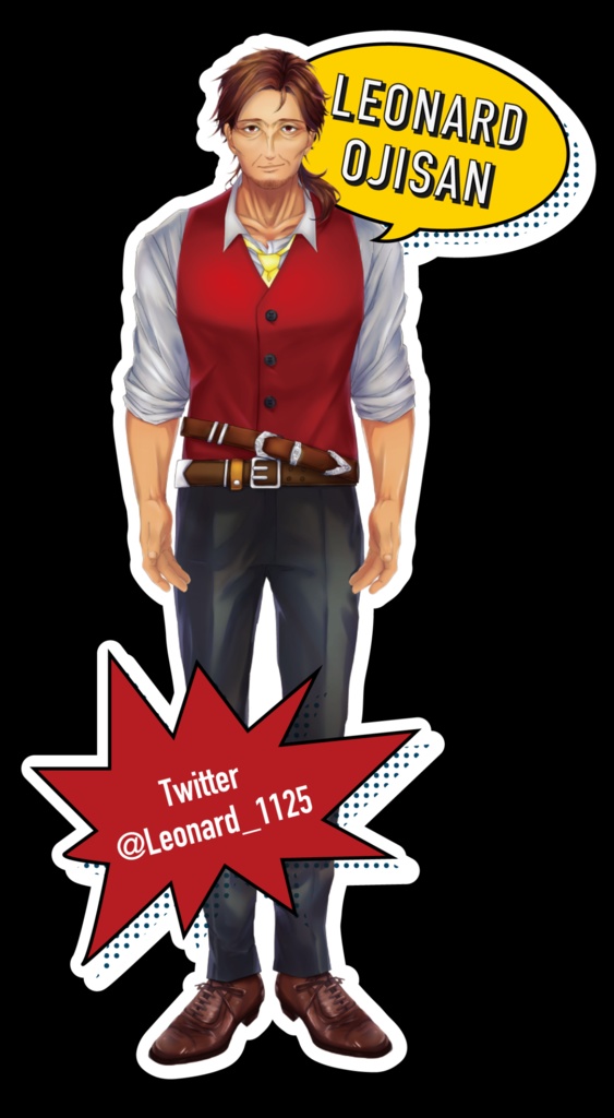 レナードおじさん オリジナルステッカー
