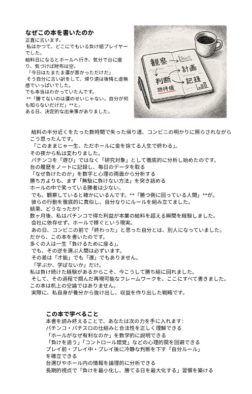 パチンコ勝利の法則 | 運ではなく、構造で勝つための実践マニュアル。