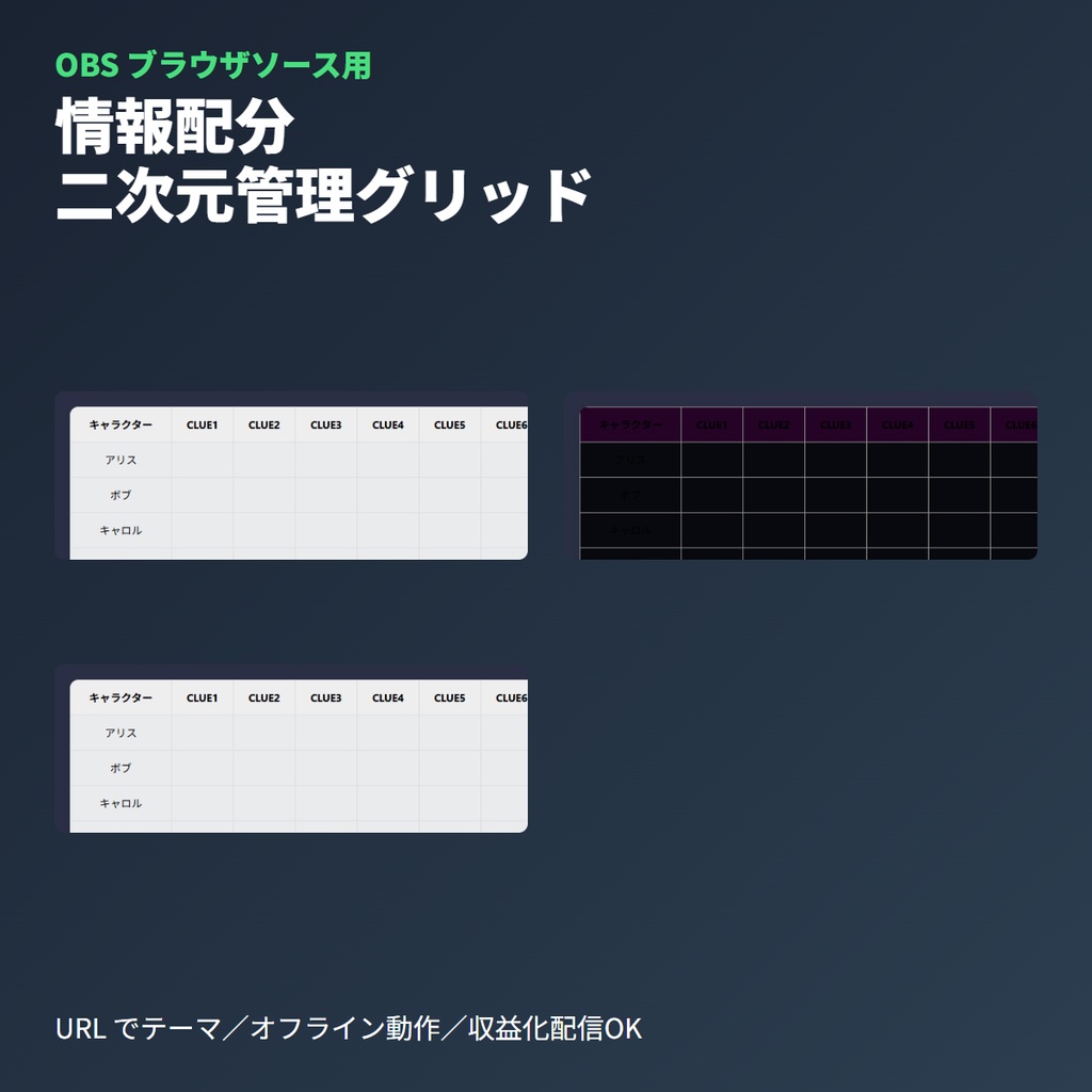 調査TRPG情報非対称マトリクス｜セッション管理UI