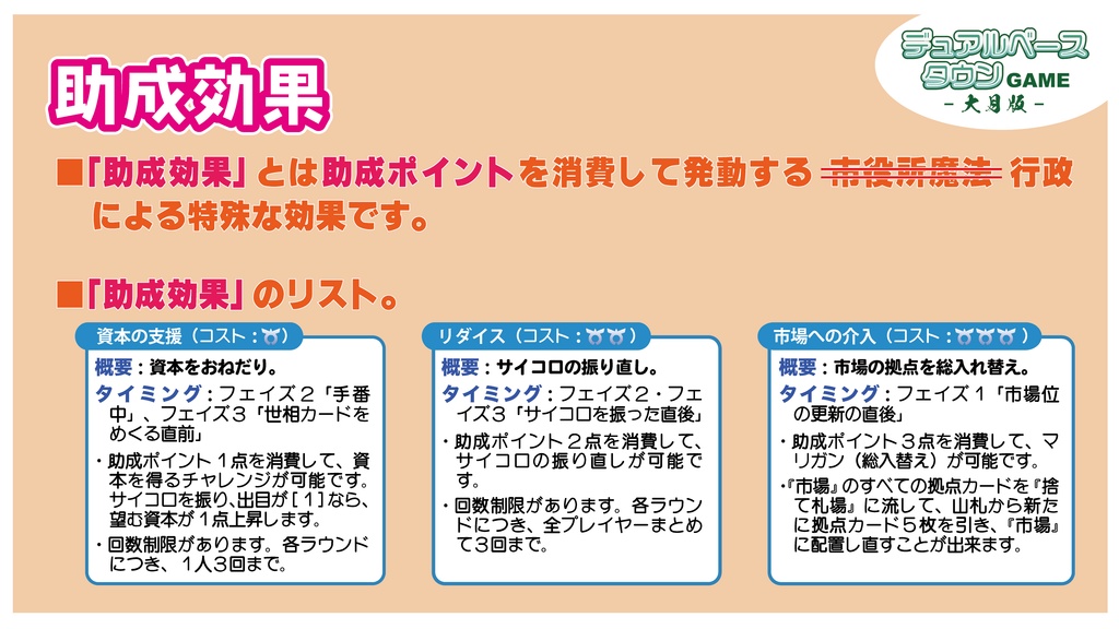 デュアルベースタウンGAME -大月版-