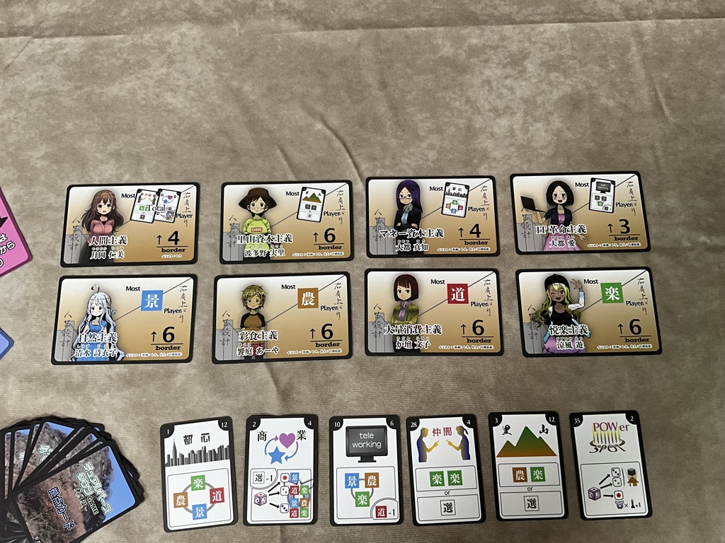 テーブルゲーム2点セット『デュアルベースタウンゲーム 大月版』+『FUGAKU12(カードスリーブ付き)』