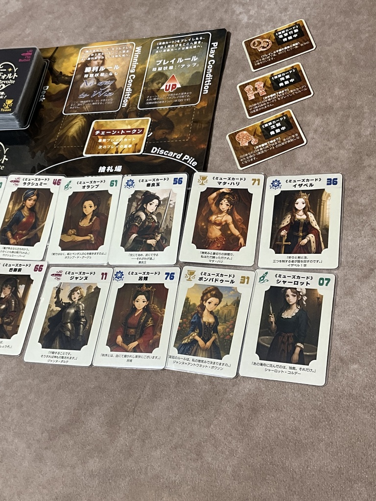 【ハンドメイド】ボードゲーム『ルー・ルヴォルト』ゲーム基本セット