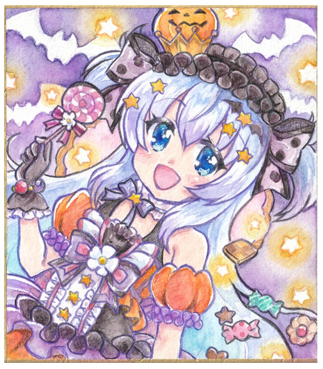 バイカモ色紙