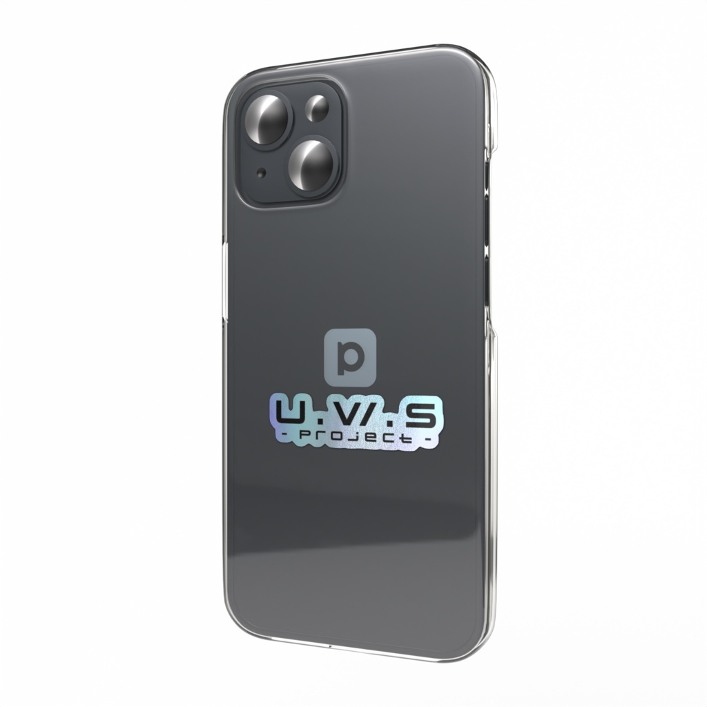 U.W.S project ロゴオーロラスマホステッカー