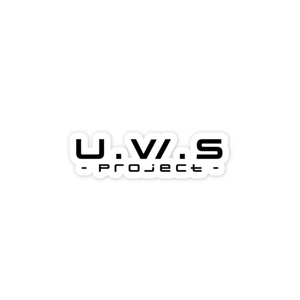 U.W.S project ロゴスマホステッカーシール