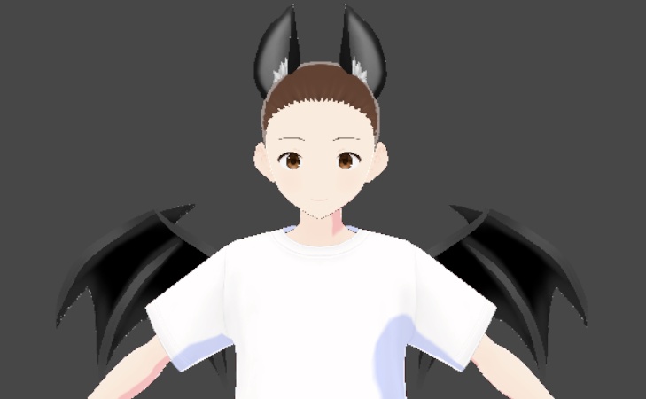 Bat wings and ''ears''!