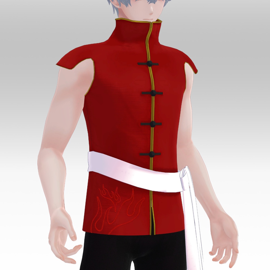 【水瀬・薄荷対応】【音ギミック付】カンフー服 烈火V