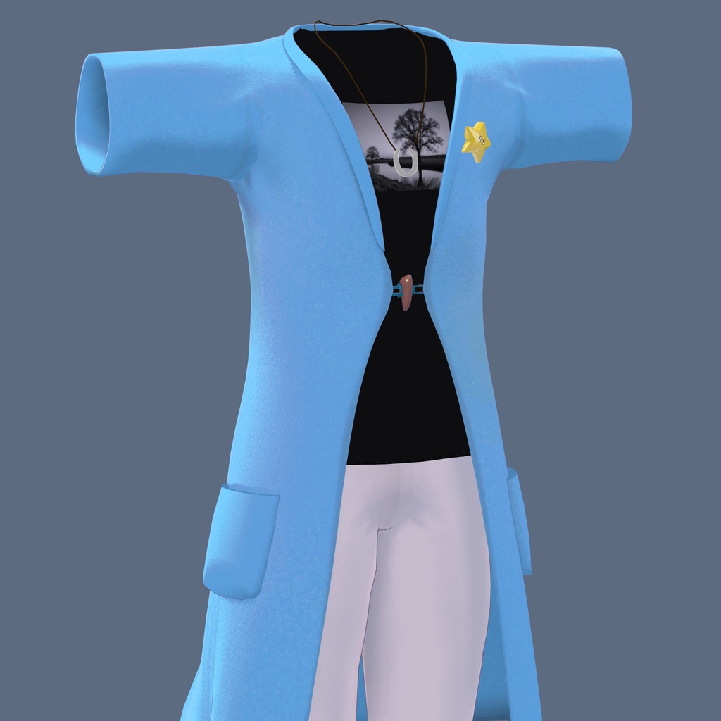 【水瀬・斑霞】VRC向け衣装 ライトライト