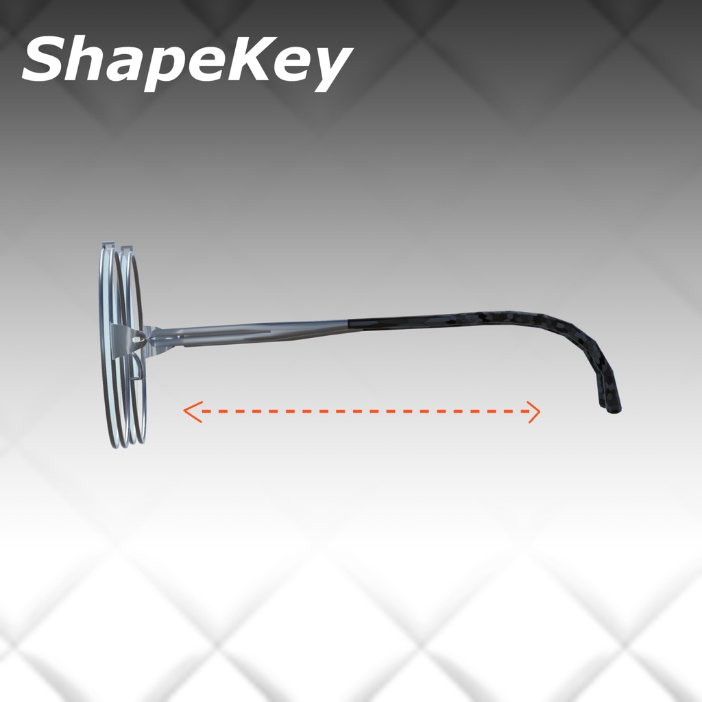 Physboneでうごくフリップアップサングラス