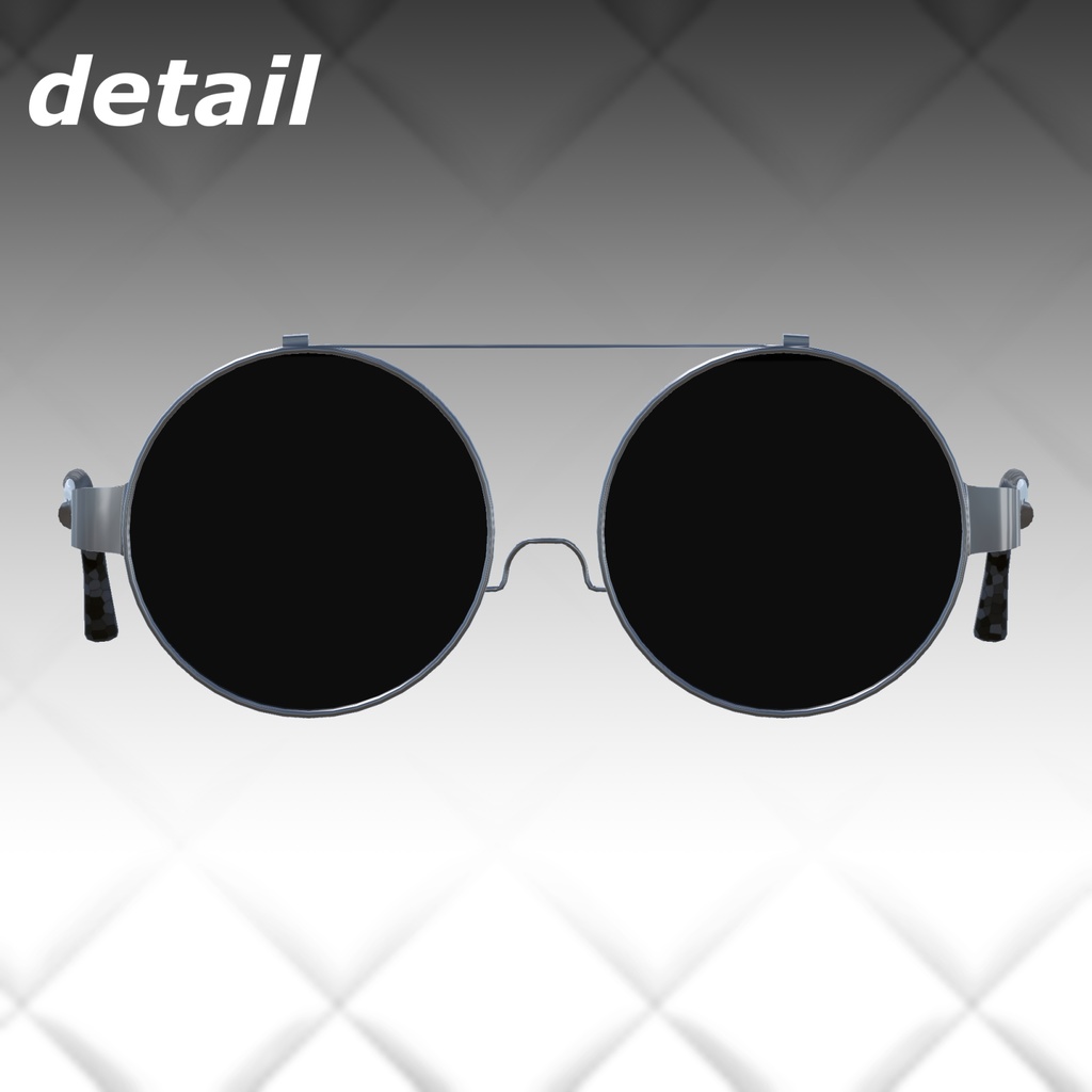 Physboneでうごくフリップアップサングラス