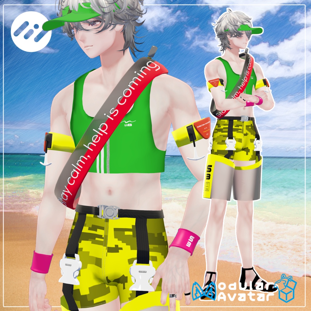 【ギミック付】ライフセービング水着 ステイセーフスイミング