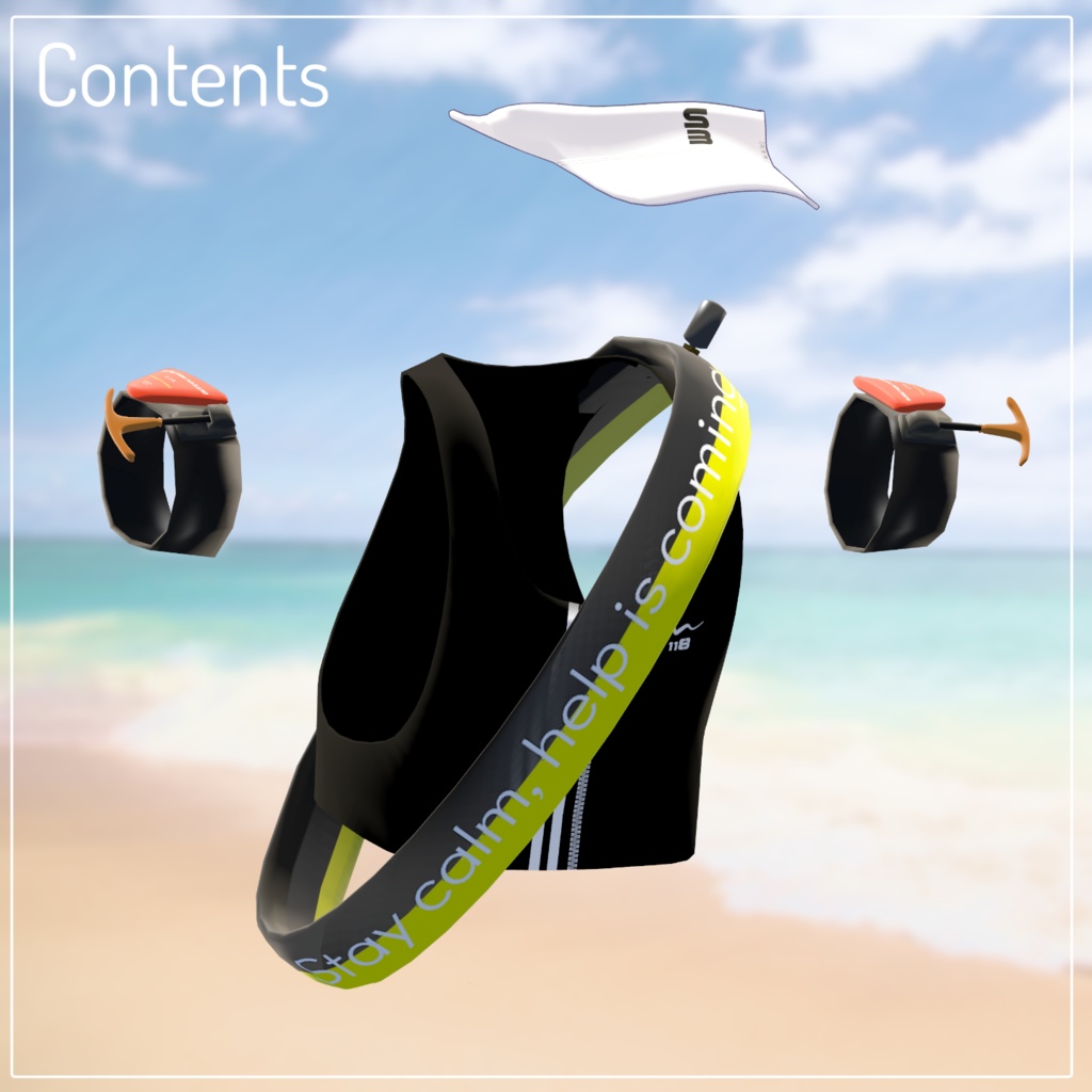 【ギミック付】ライフセービング水着 ステイセーフスイミング