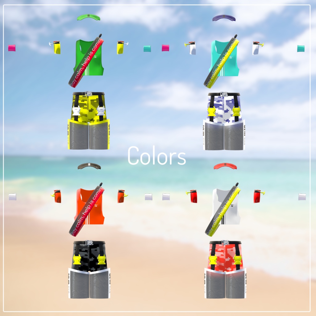 【ギミック付】ライフセービング水着 ステイセーフスイミング